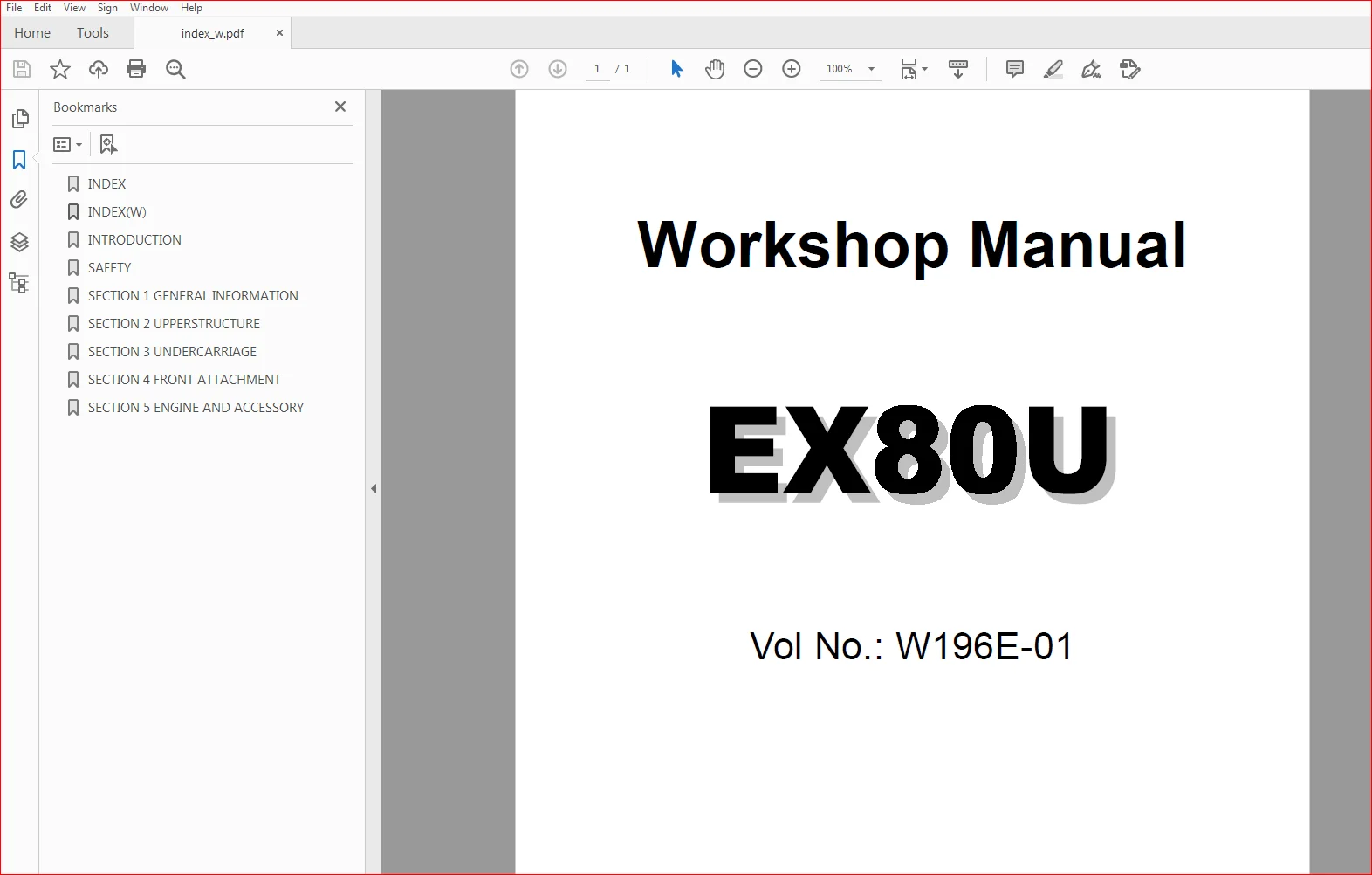 Hitachi EX80U Hydraulic Excavator Operational Principle+Troubleshooting+Workshop Manual - PDF Download - Image 2
