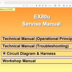 Hitachi EX80U Hydraulic Excavator Operational Principle+Troubleshooting+Workshop Manual - PDF Download