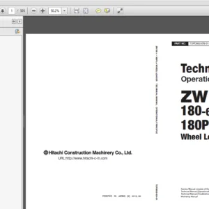 Hitachi ZW 180-6 180PL-6 Operational Principal+Troubleshooting+Workshop Manual - PDF DOWNLOAD