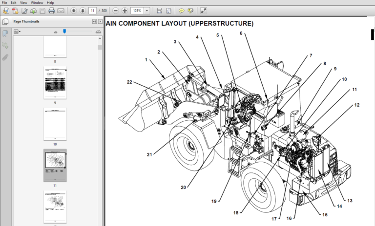 Hitachi ZW100-G 120-G Wheel Loader Operational Principle Technical ...