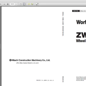Hitachi ZW220-5A Wheel Loader Troubleshooting+Electrical Hydraulic Circuit+Workshop Manual - PDF DOWNLOAD