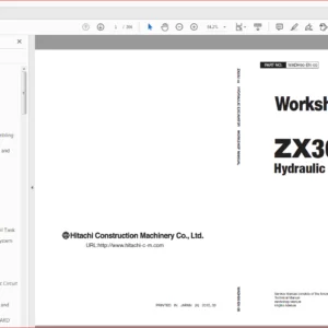 Hitachi ZW30U-5B Electrical Hydraulic Circuit+Technical+Workshop Manual - PDF DOWNLOAD