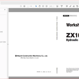 Hitachi ZX160LC-5A Excavator Operational Principle+Troubleshooting+Workshop Manual - PDF DOWNLOAD