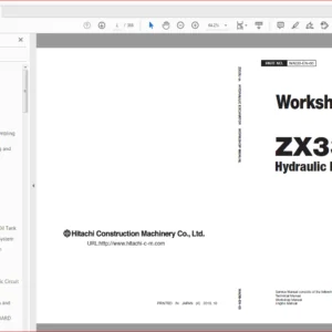 Hitachi ZX33U-5A Hydraulic Excavator Electrical-Hydraulic Circuit+Technical+Workshop Manual - PDF DOWNLOAD