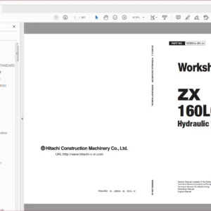 Hitachi ZX60LC-6 Hydraulic Excavator Troubleshooting+Electrical Hydraulic Circuit+Workshop Manual - PDF DOWNLOAD