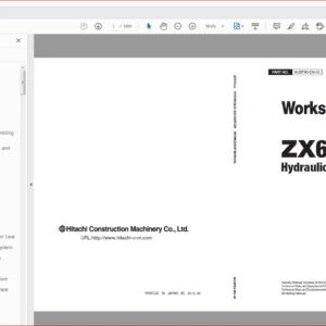 Hitachi ZX670LC-5G Excavator Operational Principle+Troubleshooting+Workshop Manual - PDF DOWNLOAD