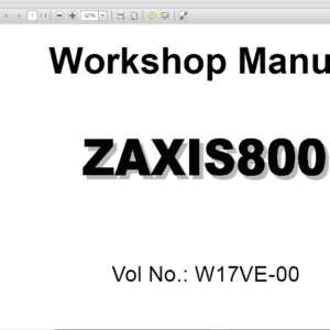 Hitachi Zaxis 800 Excavator Operation Principle+Troubleshooting+Workshop Manual - PDF DOWNLOAD