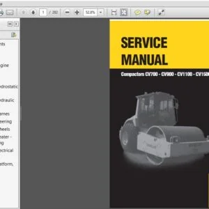 New Holland Campactors CV700, CV900, CV1100, CV1500, CV2000  Service Manual - PDF DOWNLOAD