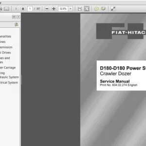 NEW HOLLAND D180 D180 POWER STEERING CRAWLER DOZER SERVICE MANUAL 60402274 - PDF DOWNLOAD