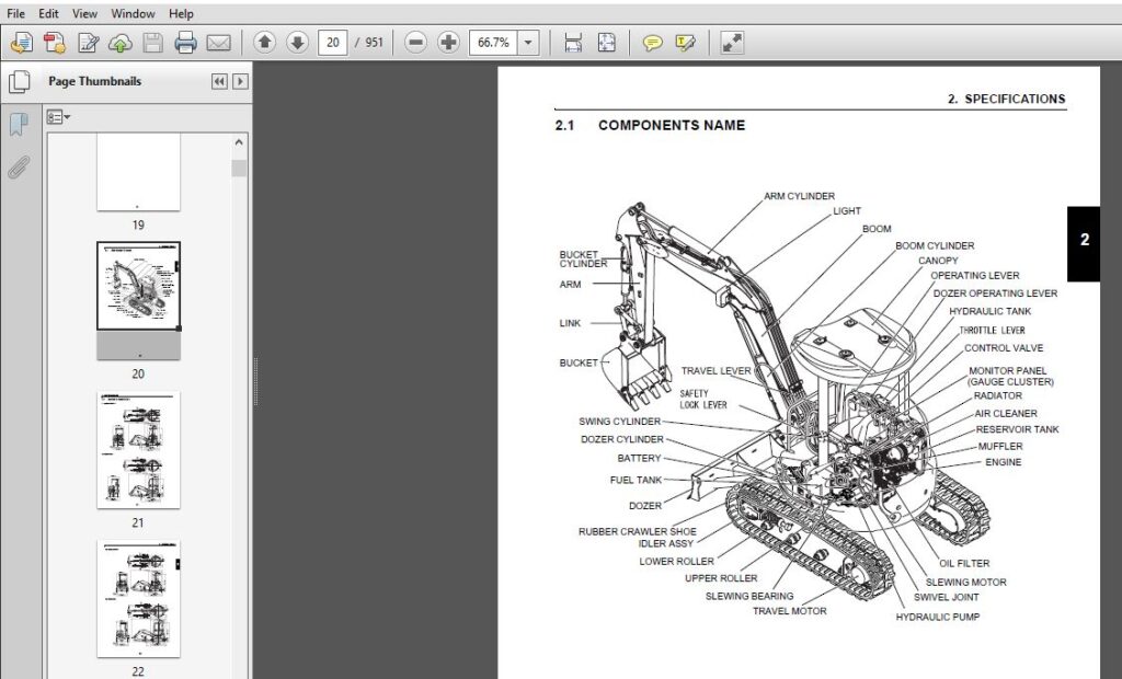 NEW HOLLAND E30B E35B Compact Hydraulic Excavator SERVICE MANUAL ...