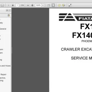 NEW HOLLAND FX140, FX140LC PHOENIX SERIES CRAWLER EXCAVAOR SERVICE MANUAL 73177447 - PDF DOWNLOAD