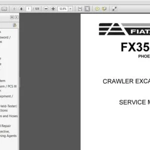 NEW HOLLAND FX350LC PHOENIX SERIES CRAWLER EXCAVATOR SERVICE MANUAL 73177356 - PDF DOWNLOAD