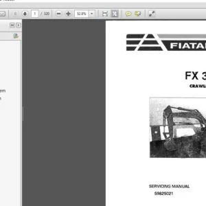 NEW HOLLAND Fiat Allis FX300LC Crawler Excavator Service Manual 59825021 - PDF DOWNLOAD