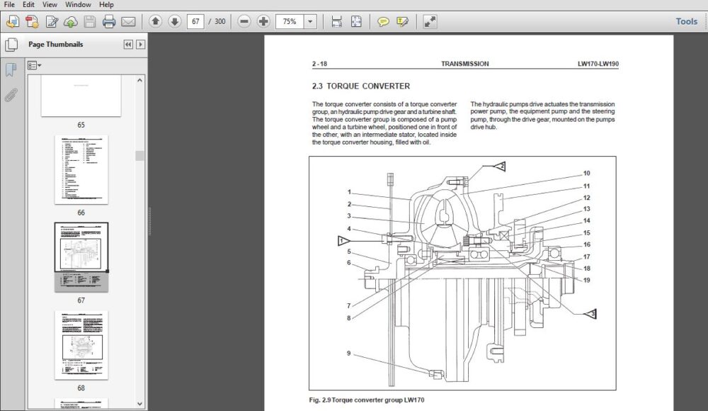 NEW HOLLAND LW170 LW190 WHEEL LOADER SERVICE MANUAL 75131016 - PDF ...