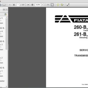 New Holland 260-B, 262-B Tractor Scrapers 261-B, 263-B Elevating Tractor Scraper Service Manual - PDF DOWNLOAD