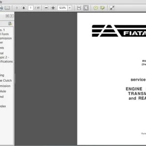 New Holland 65 Motor Grader(Diesel & Gas) Engine Clutch Transmission & Rear Axle Service Manual (70682414) - PDF Download