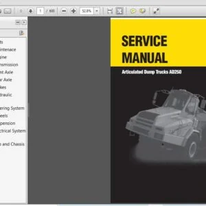 New Holland AD250  Articulated Dump Truck Service Manual 6045614101  - PDF DOWNLOAD