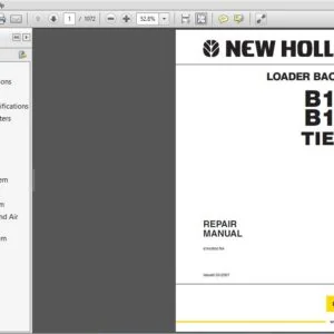 New Holland B110 B115 Loader Backhoe Tier 3 Service Manual 87643850 NA - PDF DOWNLOAD