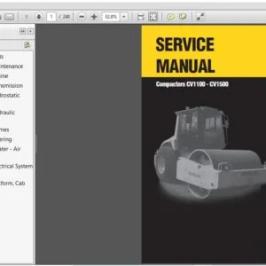 New Holland CV1100 CV1500  Compactor Service Manual 6045613100 - PDF DOWNLOAD