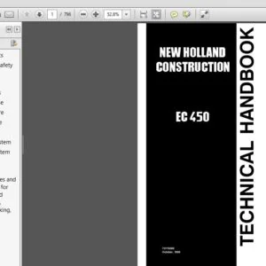 New Holland Crawler Excavators EC450 Techical Handbook (73179399) - NH - PDF Download