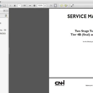 New Holland Cursor 13 Two Stage Turbocharger Tier 4B (final) & Stage IV Engine Service Manual (47869999) - PDF Download