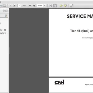 New Holland Cursor 9 Tier 4B (final) & Stage IV Engine Service Manual (48076851) - PDF Download