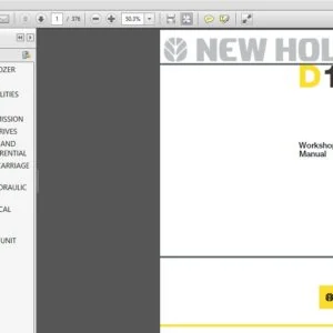 New Holland D150 CRAWLER DOZER SERVICE MANUAL 60413517 - PDF DOWNLOAD