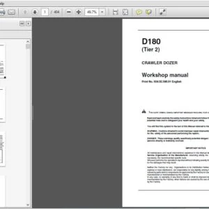 New Holland D180 Tier 2 CRAWLER DOZER Workshop manual 6040239001 - PDF DOWNLOAD