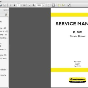 New Holland D180C Crawler Dozers Service Repair Manual 71114549 - PDF DOWNLOAD
