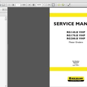 New Holland D180C Tier 2 Crawler Dozer Service Repair Manual (48048573) - New Holland D180C Tier 2 - PDF Download