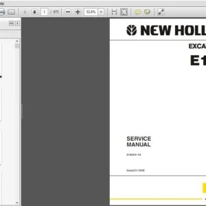 New Holland E130 Crawler Excavator Service Repair Manual (87360591) - New Holland E130 - PDF Download