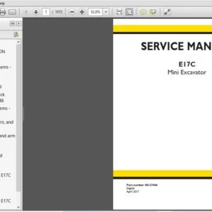 New Holland E17C Mini Excavator Service Manual 48127446 - PDF DOWNLOAD