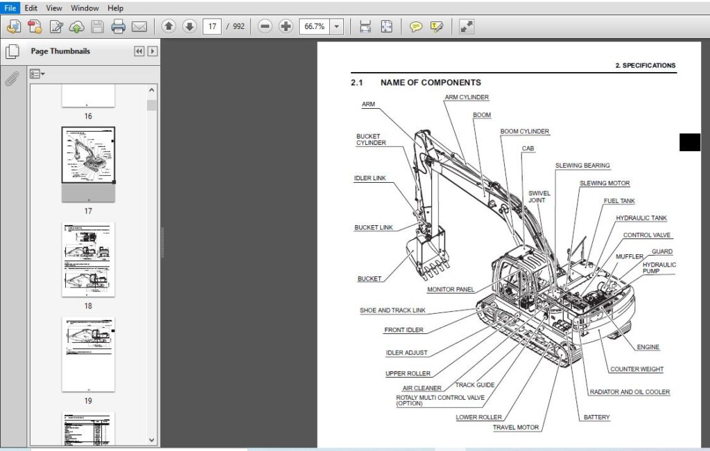 New Holland E215B E215BLC HS Engine Hydraulic Excavator Service Repair ...