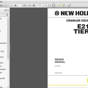 New Holland E215B Tier III Crawler Excavator Service Repair Manual 87612178NA - PDF DOWNLOAD