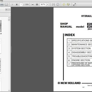 New Holland E265B E265BLC (HS Engine) Hydraulic Excavator Service Manual 87731200 - PDF DOWNLOAD