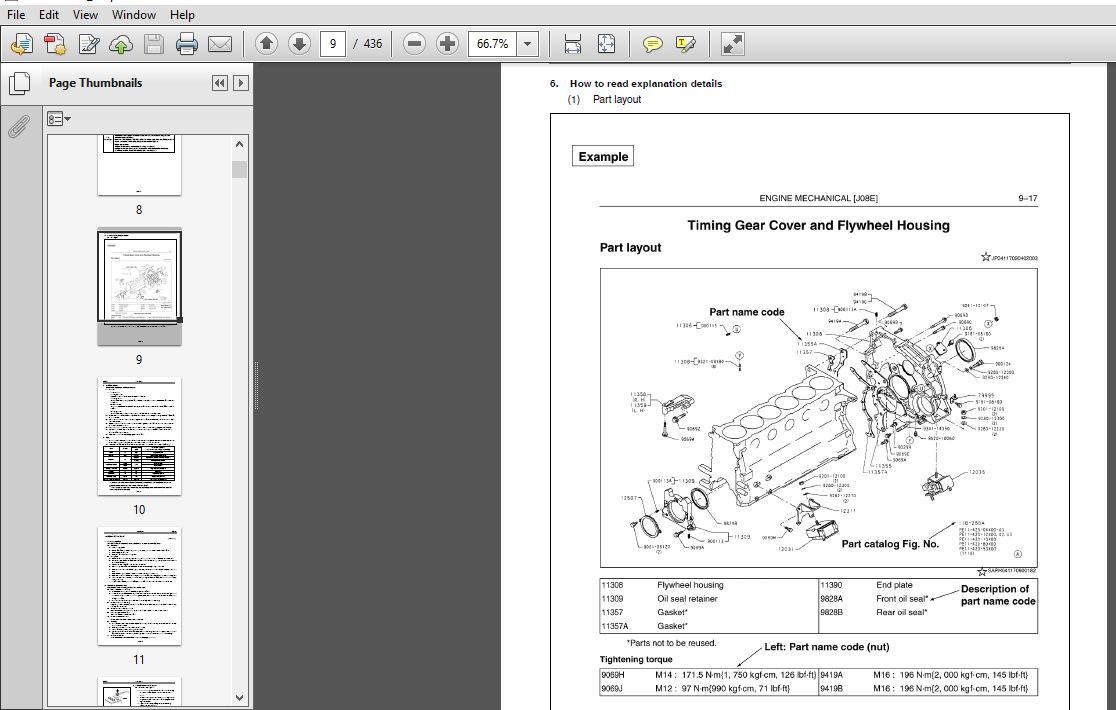 New Holland E485C Crawler Excavators Hino Diesel Engine Service Manual ...