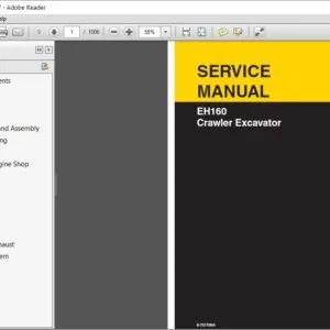 New Holland EH160 Crawler Excavator Service Manual 6-75770NA - New Holland EH160