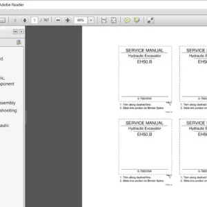 New Holland EH50.B Hydraulic Excavator Service Repair Manual (6-78600NAR0) - New Holland EH50.B