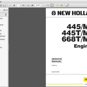 New Holland Engines 445/M2 445T/M2 668T/M2 Service Repair Manual (6-80940) - NH 445/M2 445T/M2 668T/M2 - PDF Download