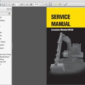 New Holland Excavators Wheeled EW160 Service Manual 73179372R0 - PDF DOWNLOAD