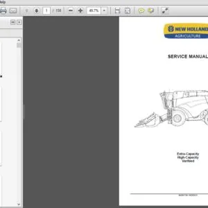 New Holland Extra Capacity High Capacity Varifeed Service Repair Manual (84299175A) - NH - PDF Download
