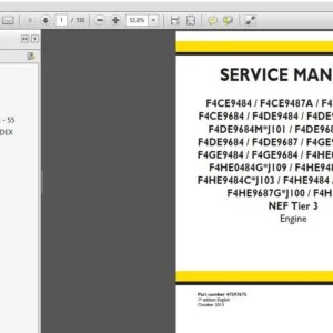 New Holland F4CE9484 - F4HE9687 NEF Tier 3 Service Manual Engine 47597675 - PDF DOWNLOAD
