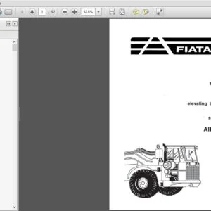 New Holland FiatAllis 260B Tractor Scraper & 261B Elevating Tractor Scraper Air System Service Manual - PDF Download