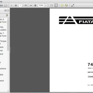 New Holland FiatAllis 745,745H Wheel Loaders Transmission Service Manual (73050386) - PDF Downlaod