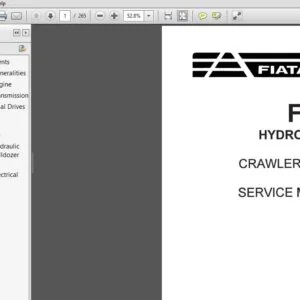 New Holland FiatAllis FD80 Hydrostatic Crawler Dozer Service Manual (60406841) - PDF Download
