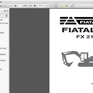 New Holland FiatAllis FX210 Excavator Service Repair Manual (60406755) New Holland FiatAllis FX210 - PDF Download