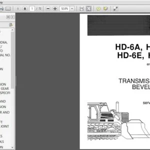 New Holland FiatAllis HD6A HD6B HD6E HD6G Crawler Tractors Transmission & Bevel Gear Service Manual - PDF Download
