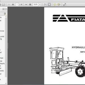 New Holland FiatAllis M100-B Motor Grader Hydraulic System Service Repair Manual (70651549) - PDF Download