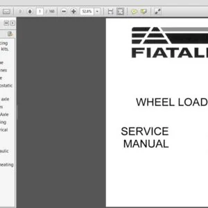 New Holland Fiatallis Wheel Loader FW60, FW80 Service Repair Manual (76589732) - PDF Download