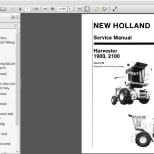 New Holland Ford 1900 2100 Harvester Service Repair Manual (40190022) NH Ford 1900 2100 - PDF Download